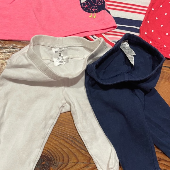 EUC Carters Bundle: 2 shirts, 2 pants and Onesie - Picture 3 of 6